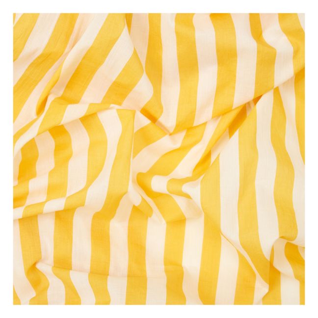 Yellow Sun Stripes Fitted Sheet