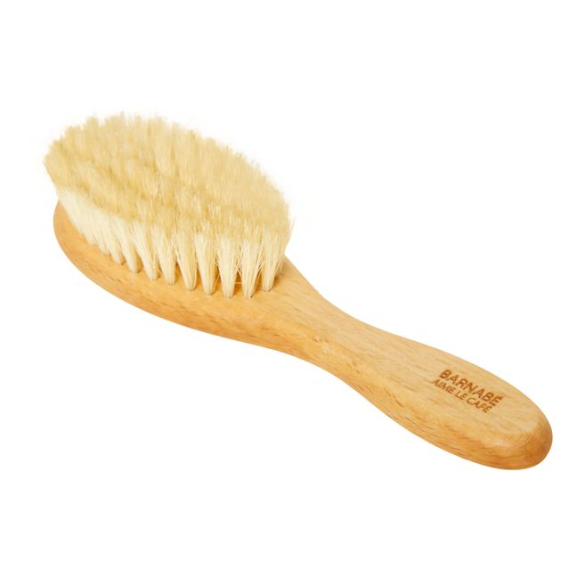 Brosse à cheveux en hêtre et poils de soie cerise