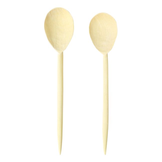 Cuillères à salade en citronnier - Set de 2