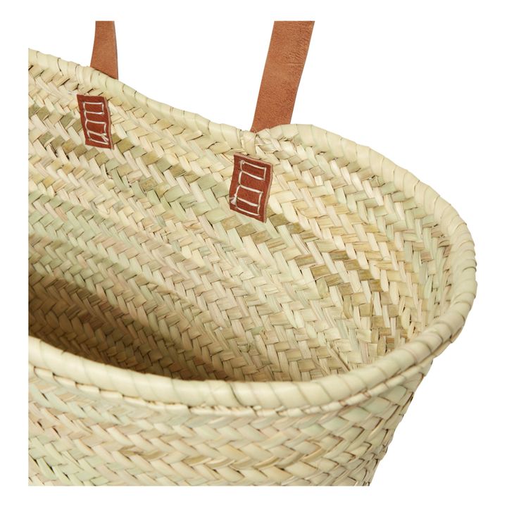 Cesta con asa de cuero- Imagen del producto n°3