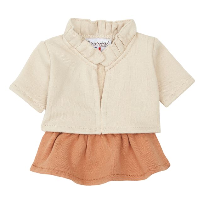 Réjane Skirt and Claudia Fleece Cardigan for Gordis Doll