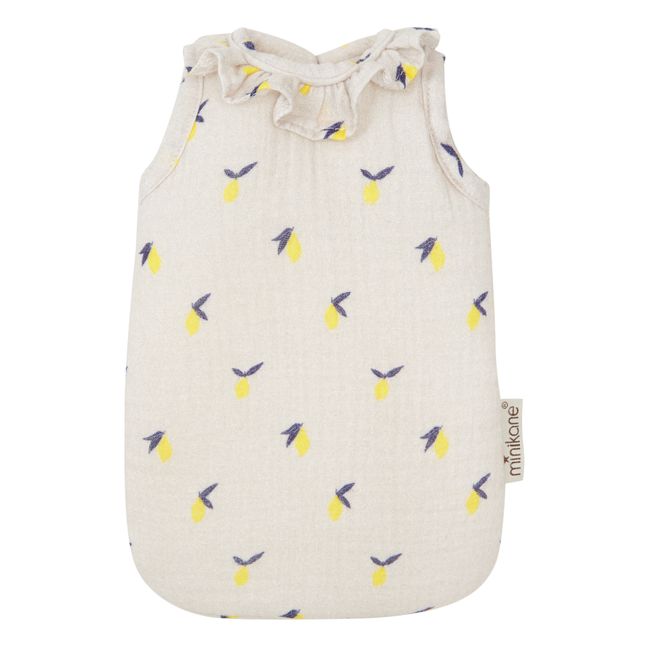 Lemon Sleeping Bag with Ruffle for Babies Doll 