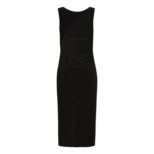 Cut Out Kleid | Schwarz