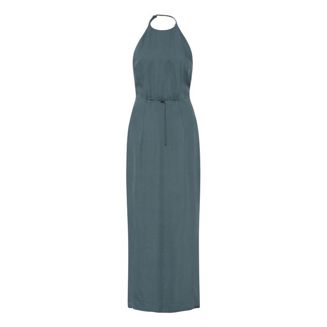 Abito 90s Halter | Blu
