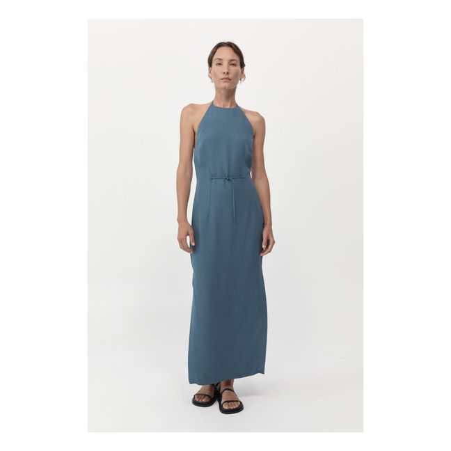 Abito 90s Halter | Blu