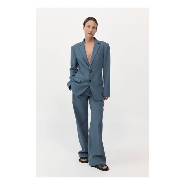 Pantaloni in lana Carter | Blu