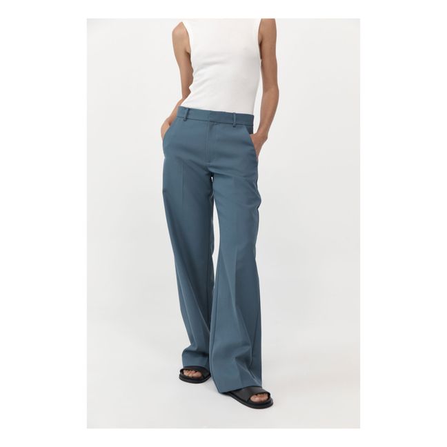 Pantaloni in lana Carter | Blu