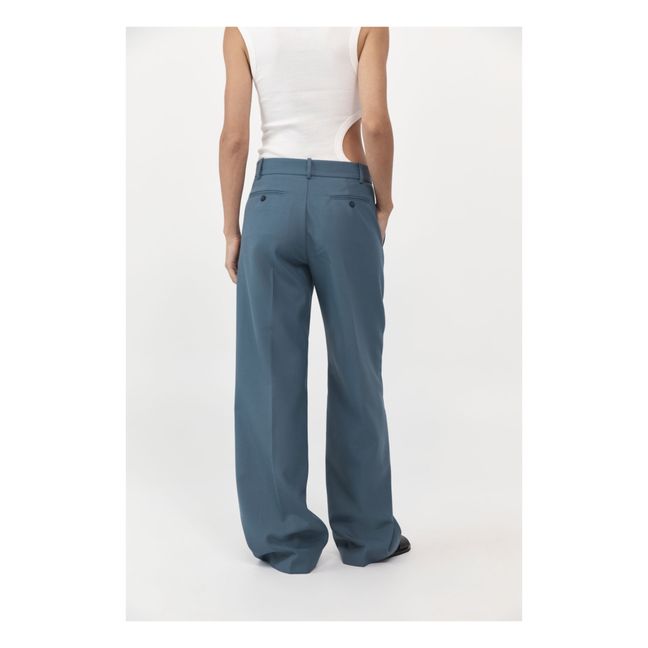 Pantaloni in lana Carter | Blu