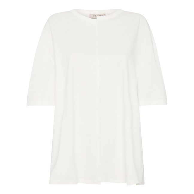 T-shirt Deconstructed in cotone organico | Bianco