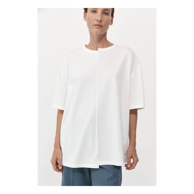 T-shirt Deconstructed in cotone organico | Bianco
