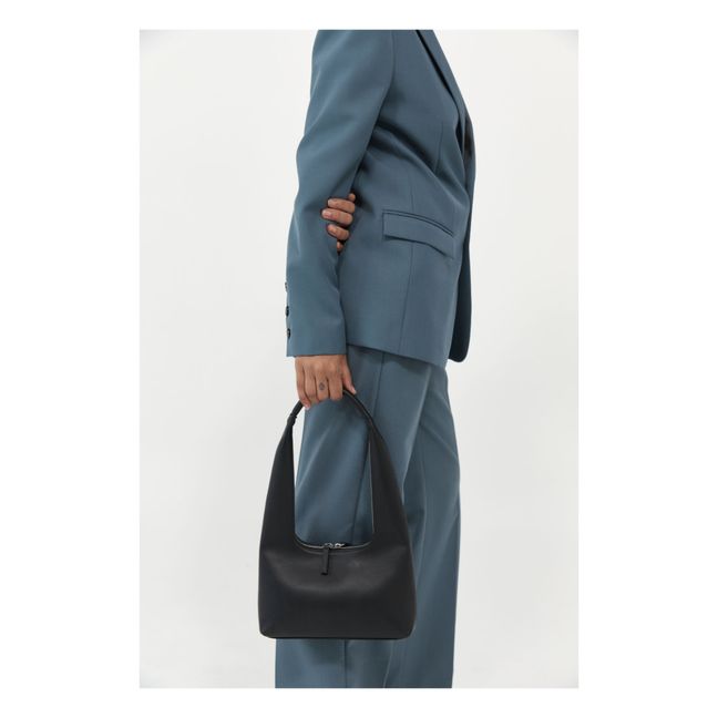 Borsa Zip Mini in pelle | Nero