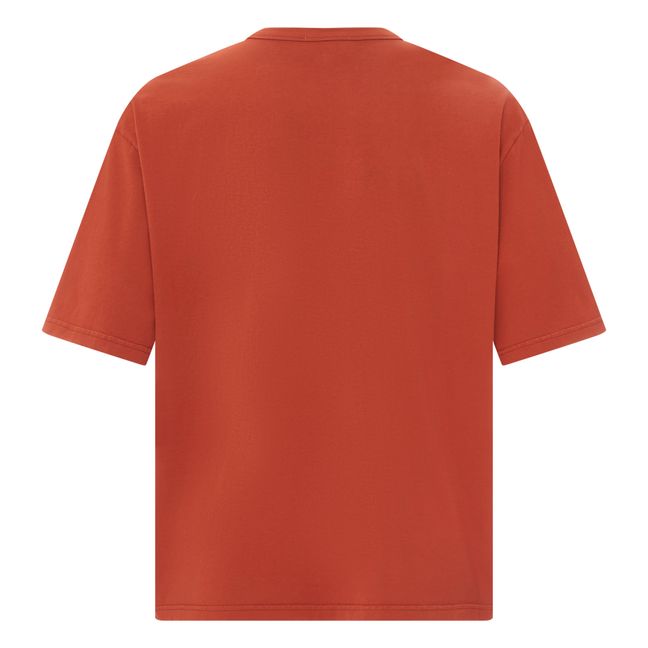 Men's Oversize Organic Cotton T-shirt | Terracotta