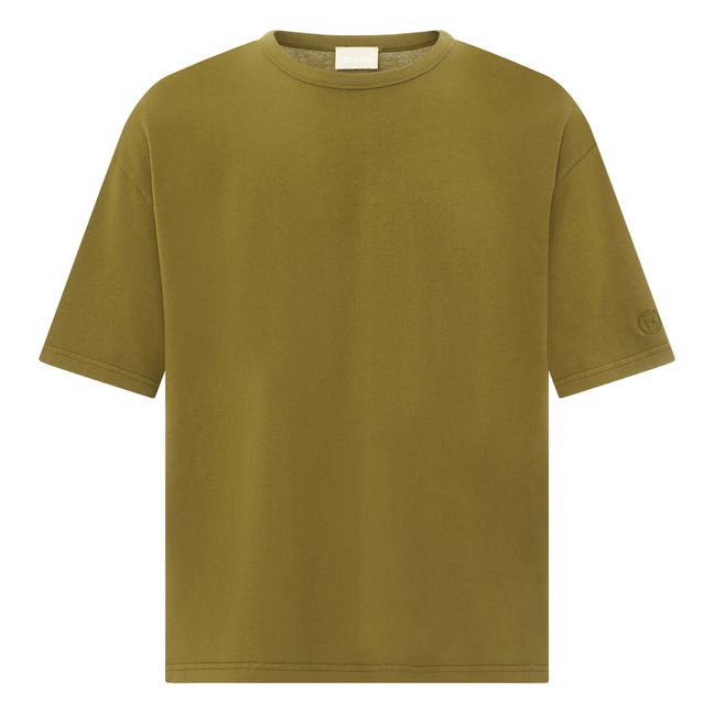 Men's Oversize Organic Cotton T-shirt | Bronzo