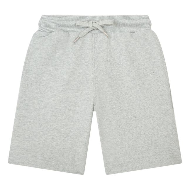 Boy's Organic Fleece Shorts | Heather grey