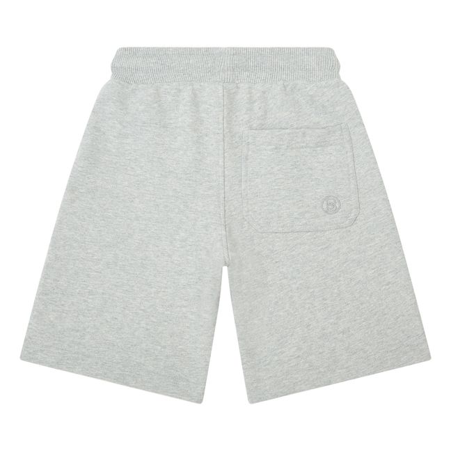 Boy's Organic Fleece Shorts | Gris Jaspeado