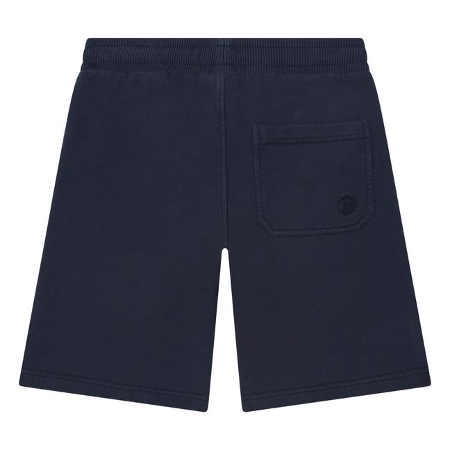 Boy's Organic Fleece Shorts | Blu marino