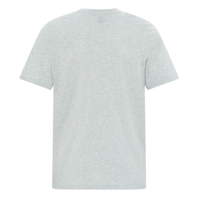 Camiseta de algodón orgánico para hombre | Gris Jaspeado