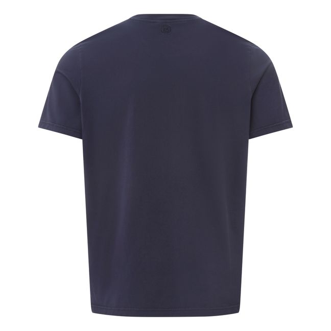 Camiseta de algodón orgánico para hombre | Azul Marino