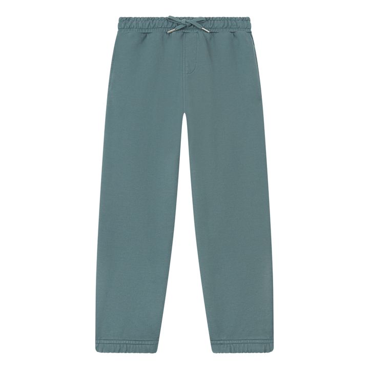 Boy's Organic Cotton Sweatpants | Azul verde- Imagen del producto n°0