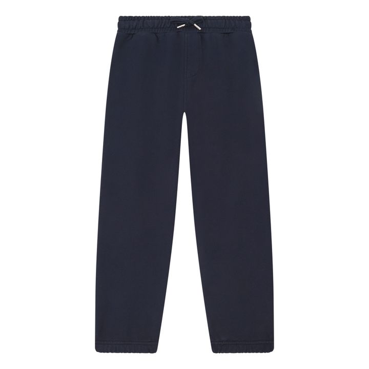 Boy's Organic Cotton Sweatpants | Blu marino- Immagine del prodotto n°0
