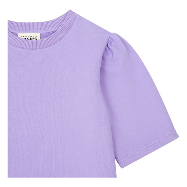 Girl's Organic Fleece Dress with Loose Sleeves | Glicine