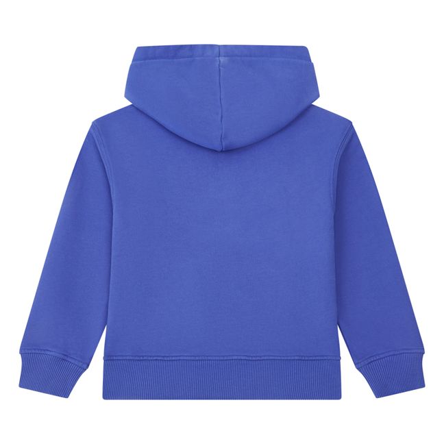 Boy's Organic Cotton Zipped Hoodie | Azul índigo