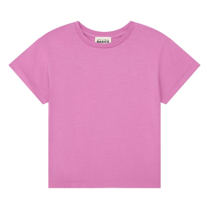 Girl's Organic Cotton T-shirt | Candy pink- Product image n°0
