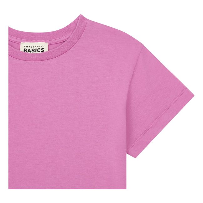 T-Shirt Fille Coton Bio | Rosa confetto