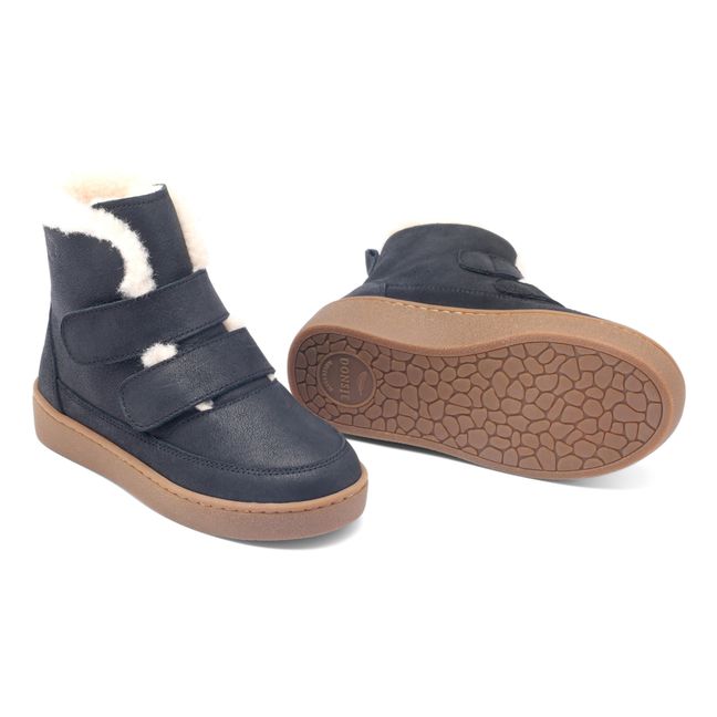 sweater Bluebell Estate Veja - V-10 Leather Mid-Top Sneakers - Gold | Smallable