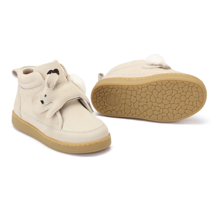 Clo Rabbit Velcro Sneakers | Cream- Product image n°1
