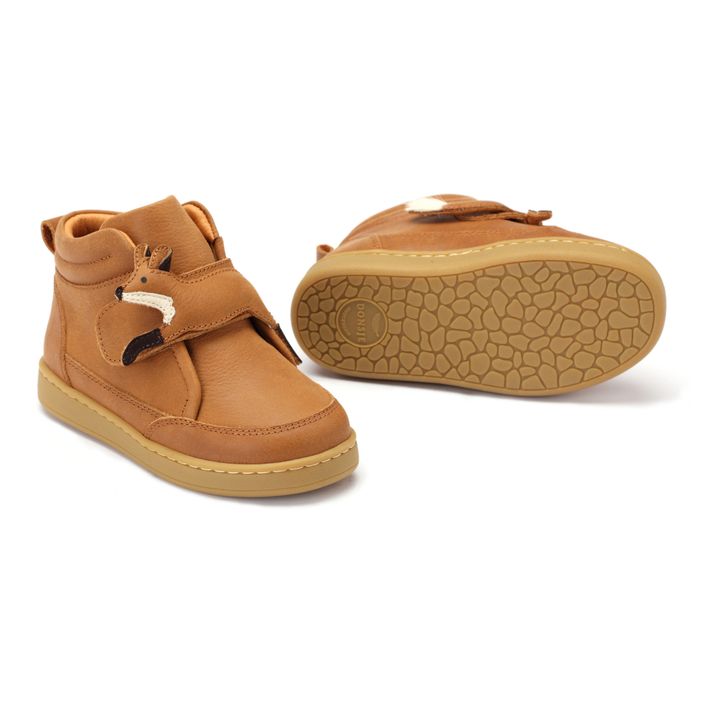 Clo Fox Velcro Sneakers | Cognac- Product image n°2