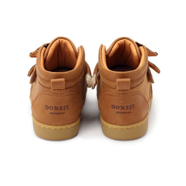 Clo Fox Velcro Sneakers | Cognac