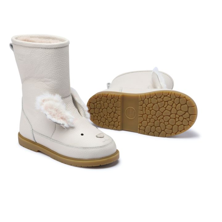 Wadudu Exklusive gefütterte Stiefel Schneekaninchen | Weiß- Produktbild Nr. 2