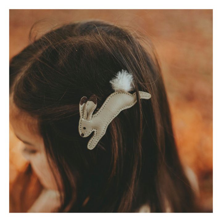 Hoppe Rabbit Hair Slide | Bianco- Immagine del prodotto n°1