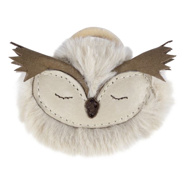 Josy Exclusive Owl Scrunchie | Beige