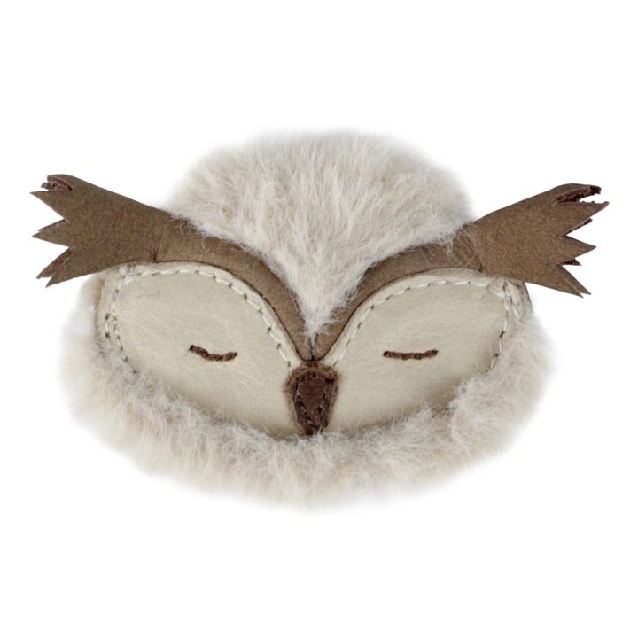 Josy Exclusive Owl Hair Slide | Beige- Immagine del prodotto n°0