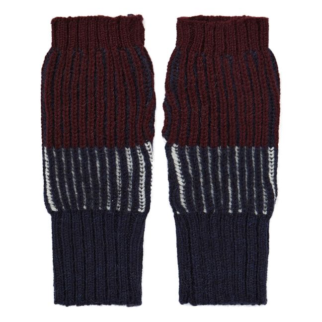 Mitaine Module Laine et Alpaga | Bleu marine