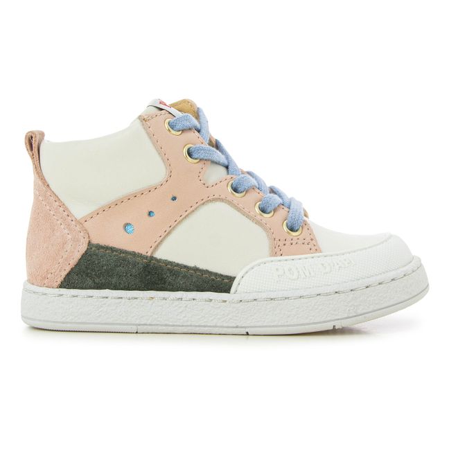 Baskets Mousse Zip Bump | Rose poudré