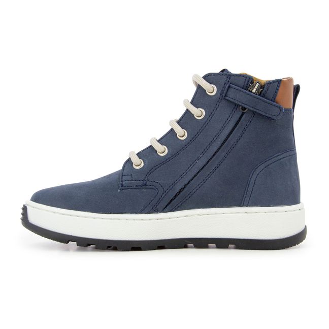 Zip Flow Sneakers | Navy blue