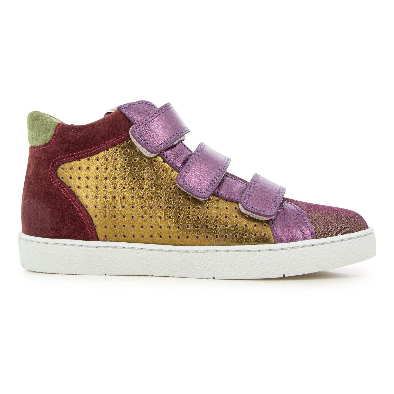 Pom d'Api Baskets Scratchs Top Easy Perfo Fille Prune Votre