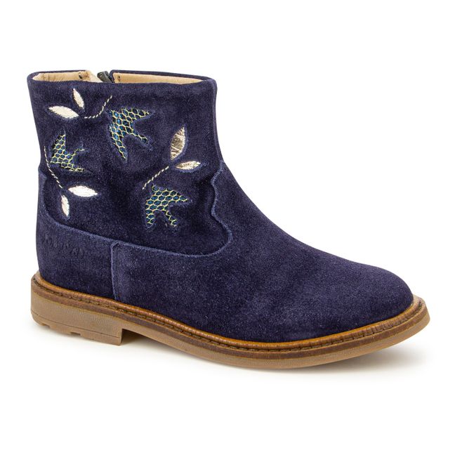 Bottines Zip Sister Birdy | Bleu marine