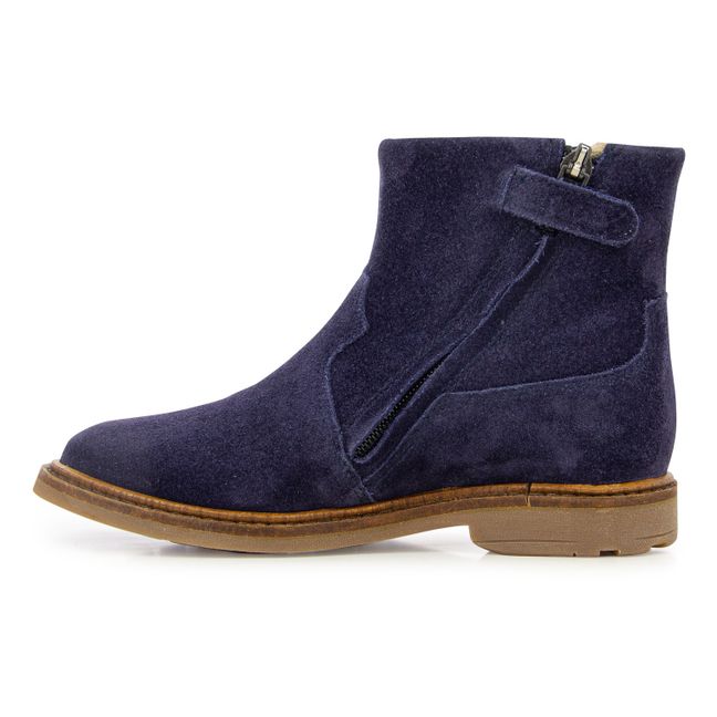 Bottines Zip Sister Birdy | Bleu marine