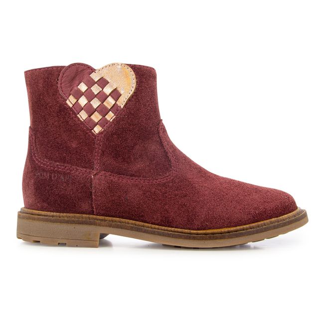 Bottines Zip Sister Love | Burgunderrot