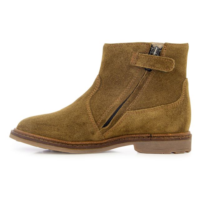 Bottines Zip Sister Love | Kamelbraun