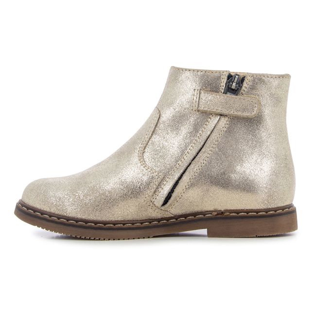 Bottines Zip City Colibri | Doré