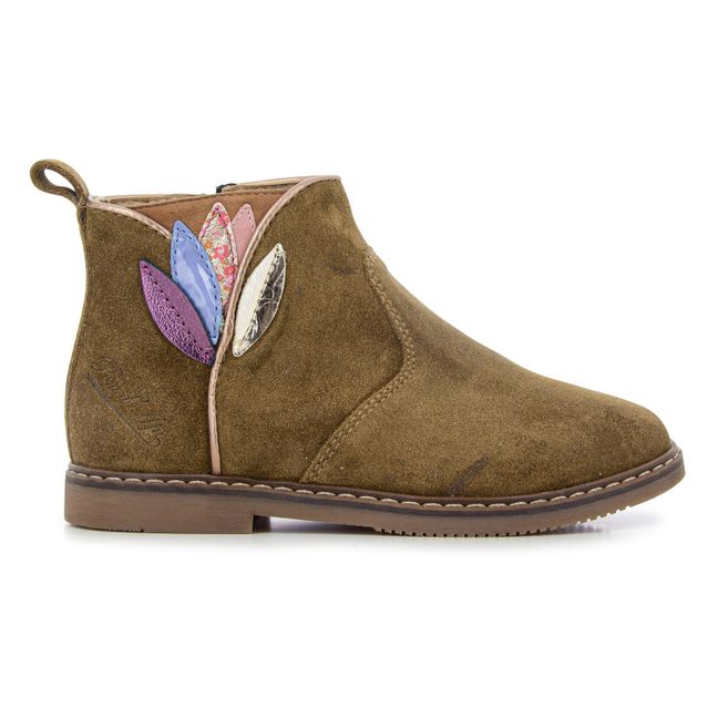 Bottines Zip City Flora | Camel