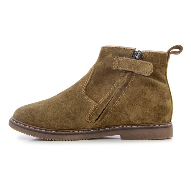 Bottines Zip City Flora | Camel