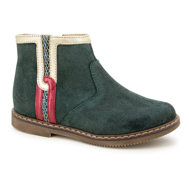 Bottines Zip City Lock | Vert