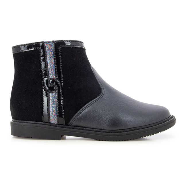 Bottines Zip City Lock | Noir