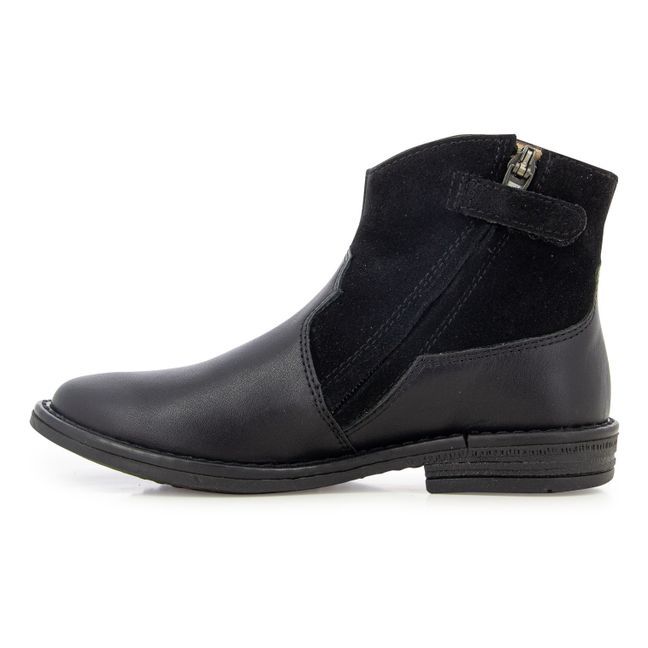 Bottines Zip Billy Stud | Noir